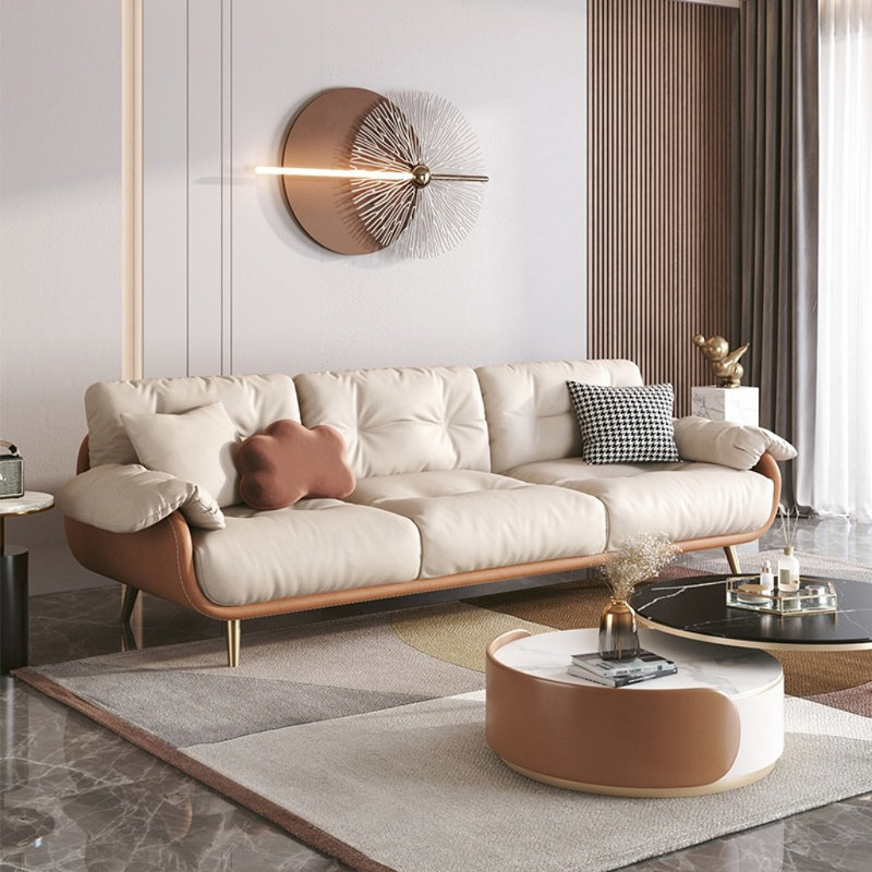 Modern Simple Cream Style Sofa
